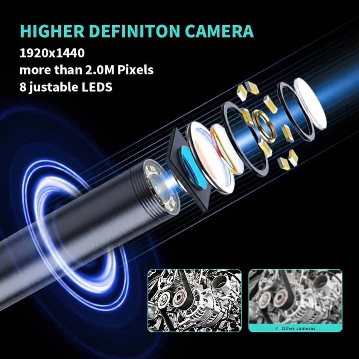 🎁Last Day Promotion 50% OFF🔥16.4ft HD Endoscope Camera for iPhone & Android